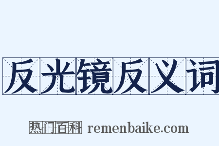 反光镜反义词是什么意思的图片